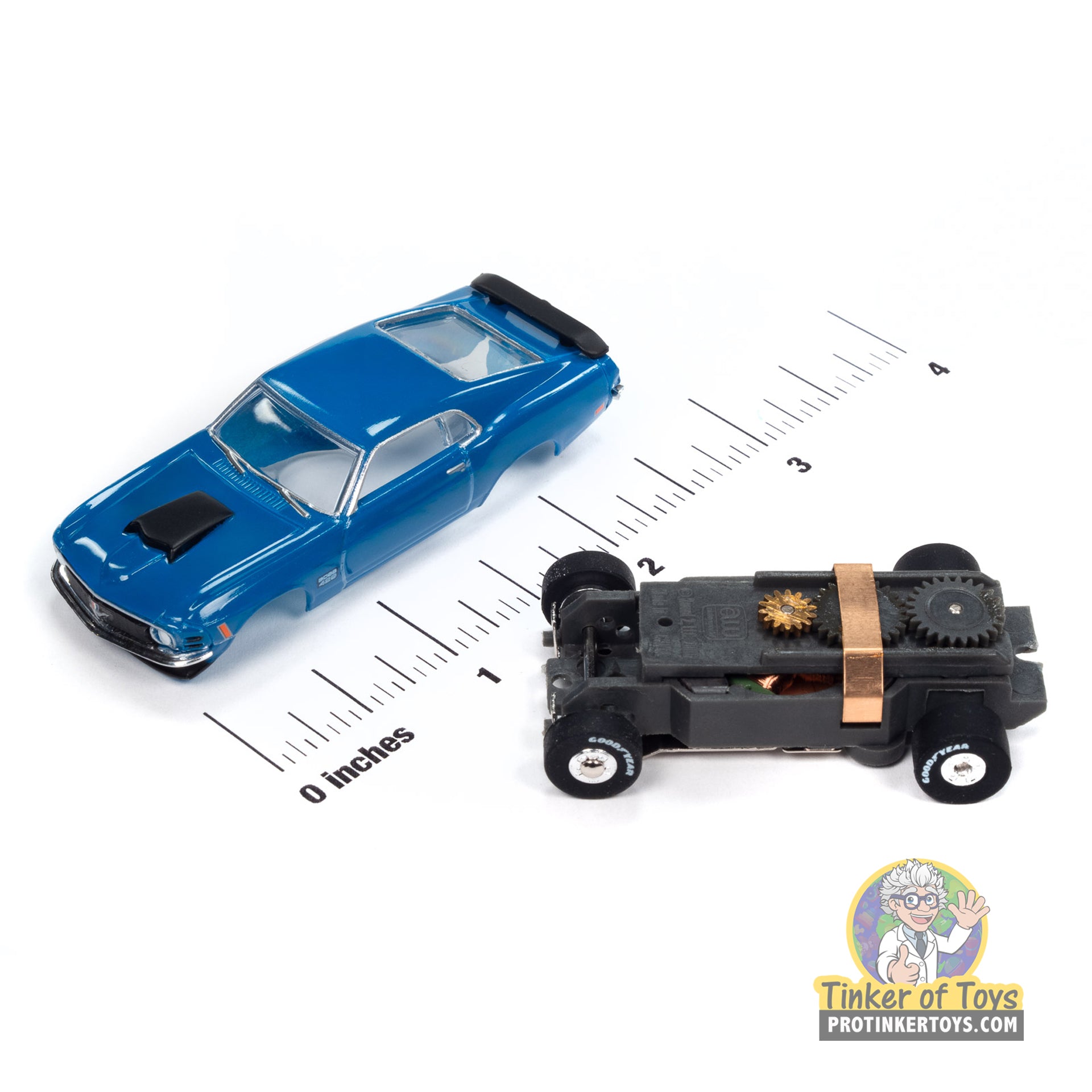 Thunderjet 1970 Ford Mustang Boss 429 (Blue) 2B | SC411 | Auto