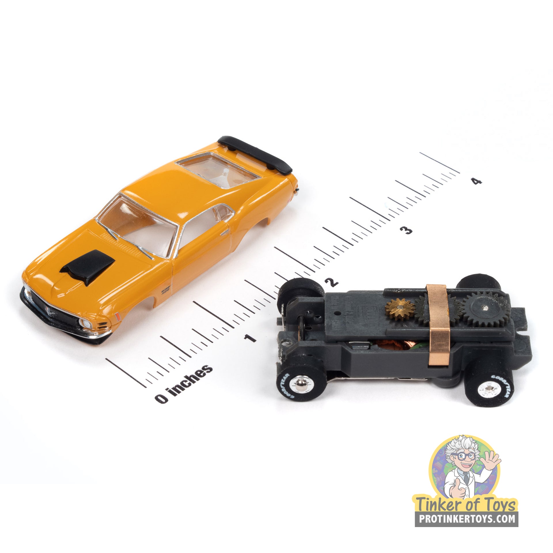 Thunderjet 1970 Ford Mustang Boss 429 (Orange) 2A | SC411 | Auto