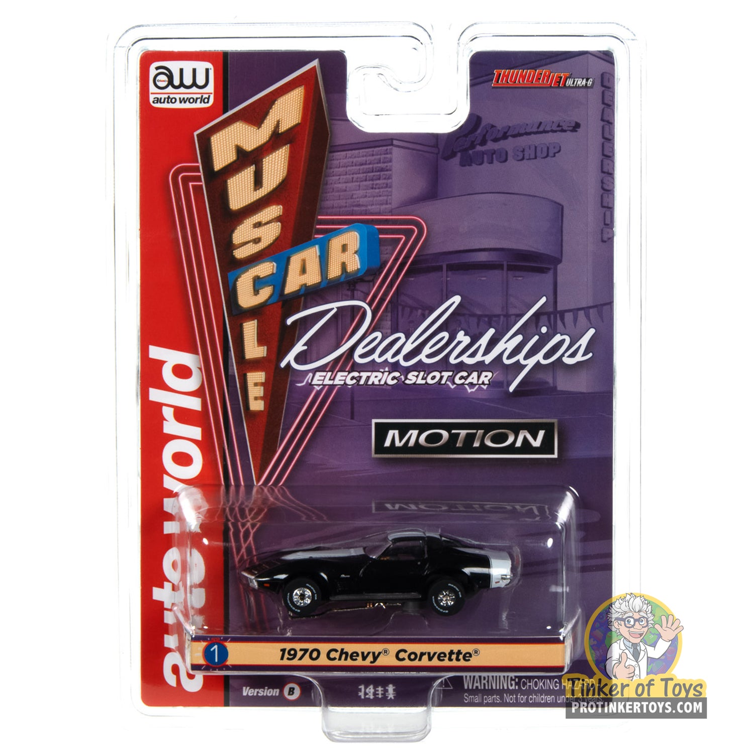 Thunderjet Baldwin Motion 1970 Chevrolet Corvette (Black) 1B | SC394 | Auto World