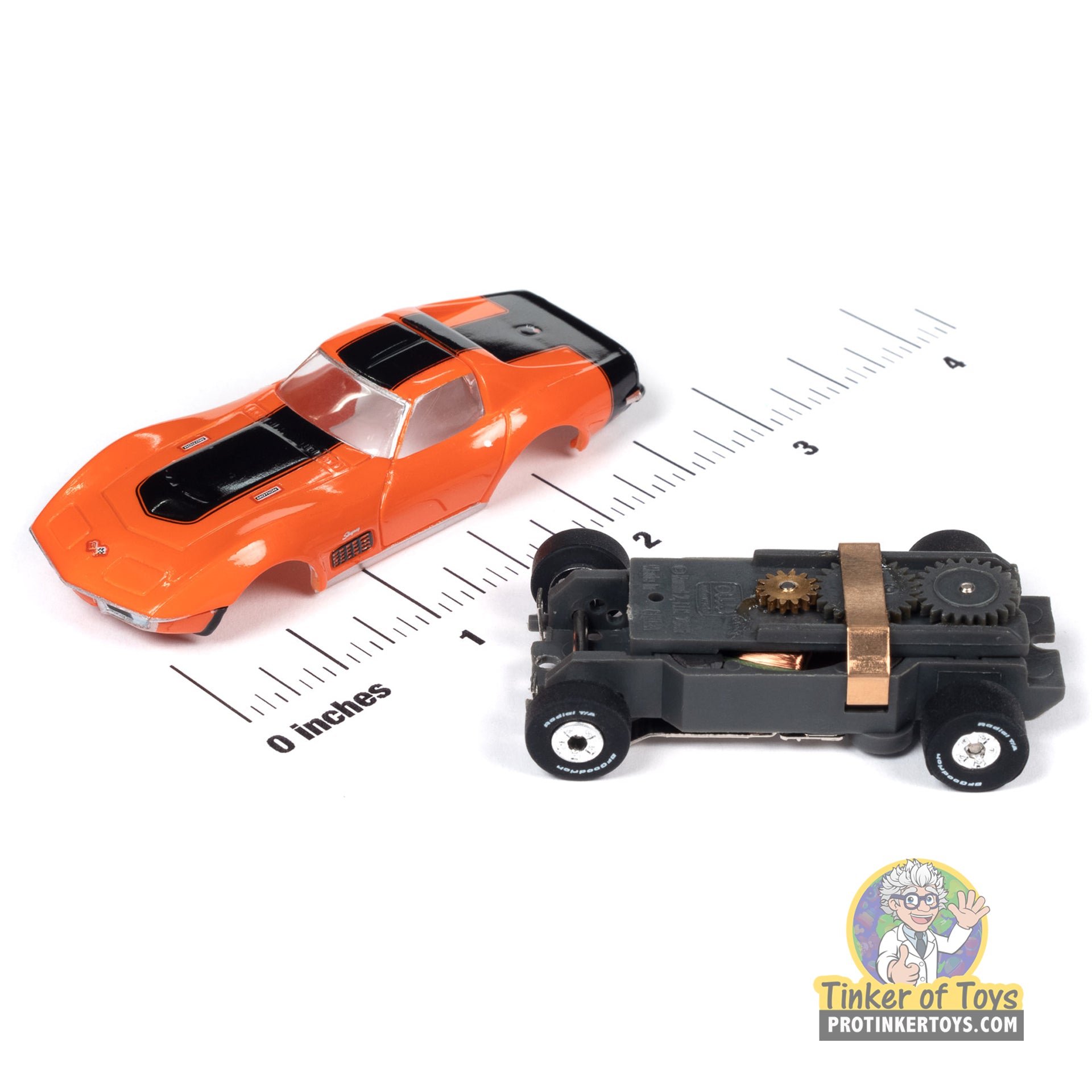 Thunderjet Baldwin Motion 1970 Chevrolet Corvette (Orange) 1A