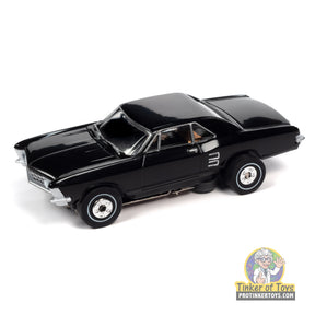 Black 1963 Buick Riviera toy car, collectible slot car for Auto World SC390