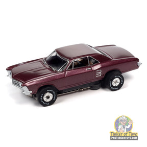 Maroon 1963 Buick Riviera slot car for Auto World SC390