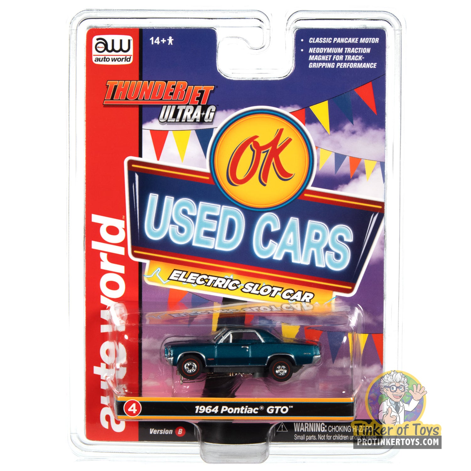 Thunderjet OK Used Cars 1964 Pontiac GTO (Blue) 4B | SC390 | Auto World
