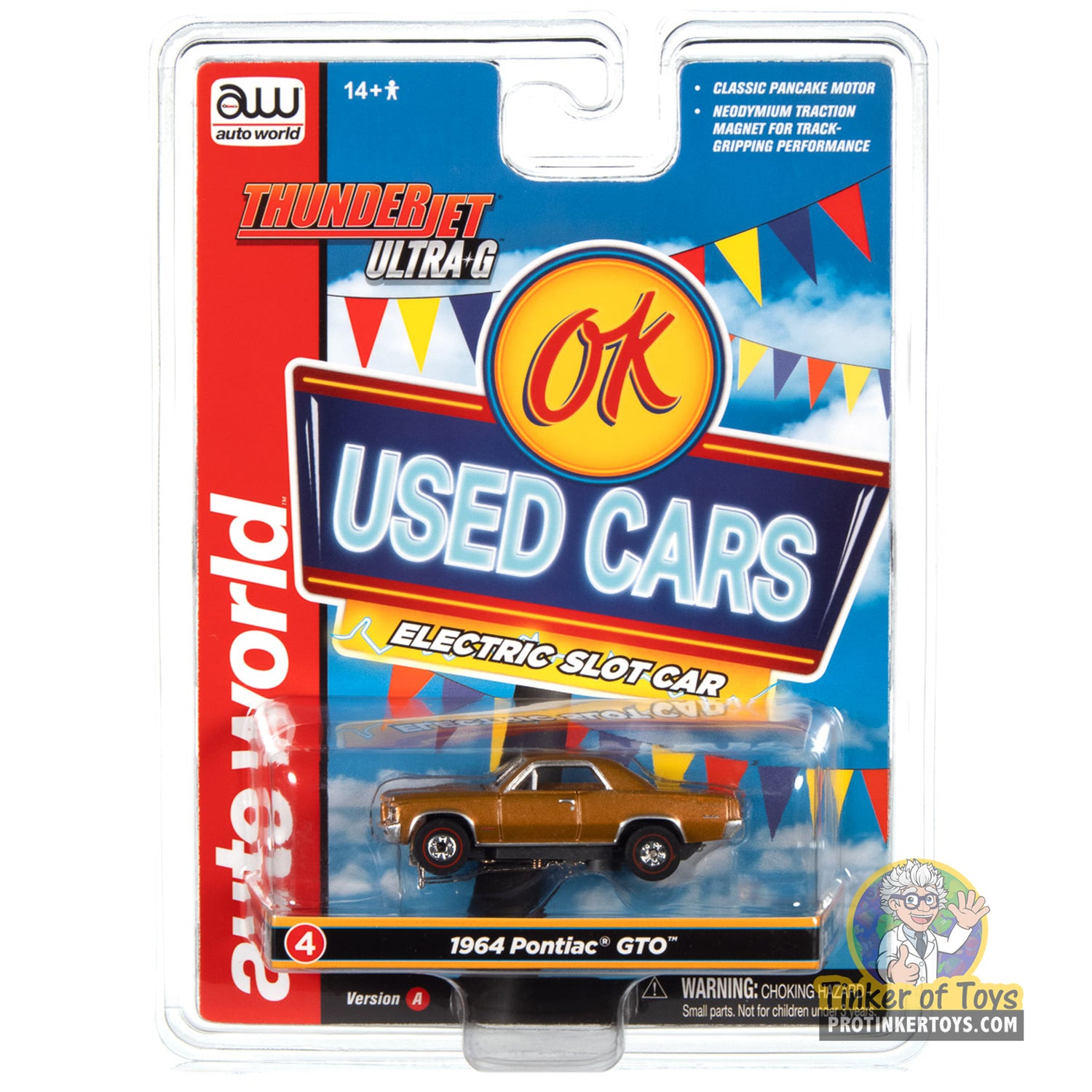 Thunderjet OK Used Cars 1964 Pontiac GTO (Gold) 4A | SC390 | Auto World