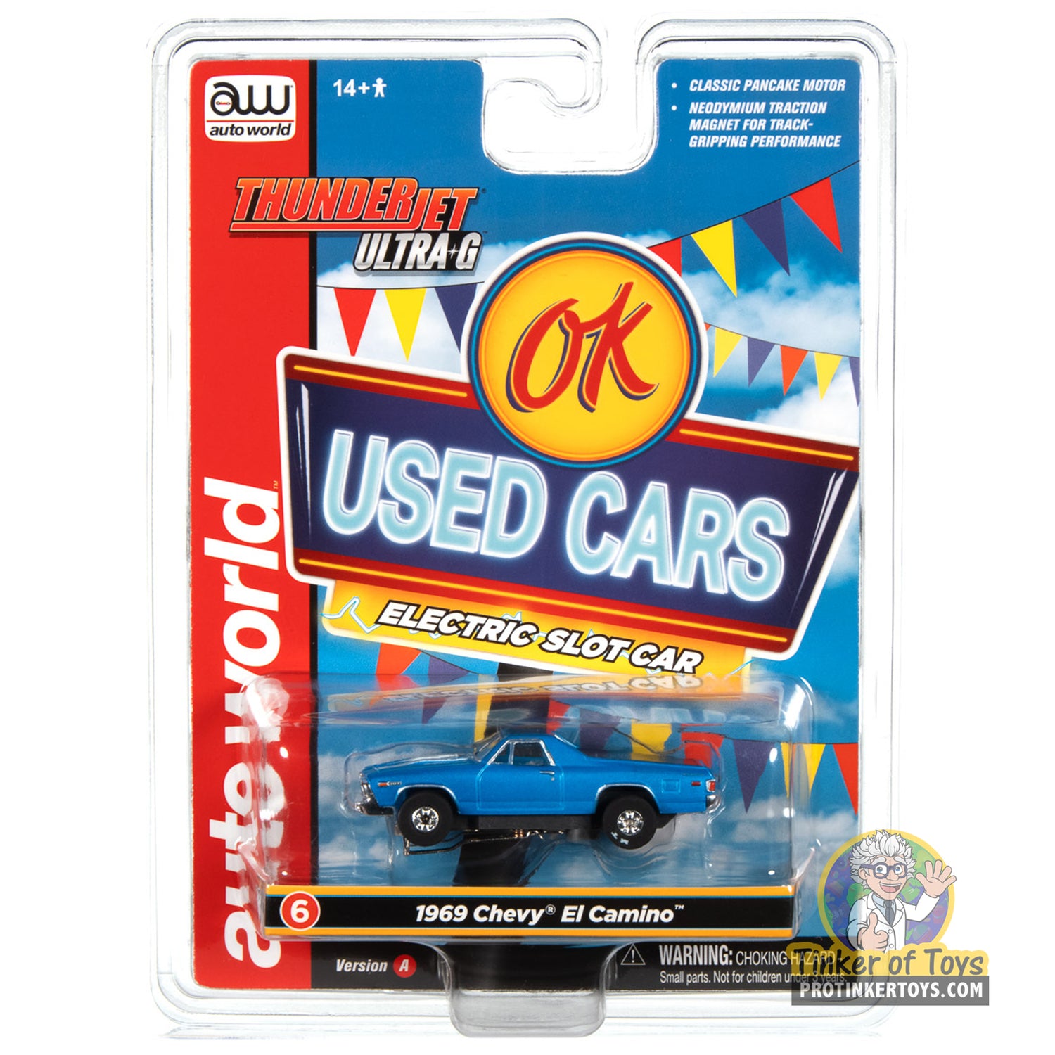 Thunderjet OK Used Cars 1969 Chevrolet El Camino (Blue) 6A | SC390 | Auto World