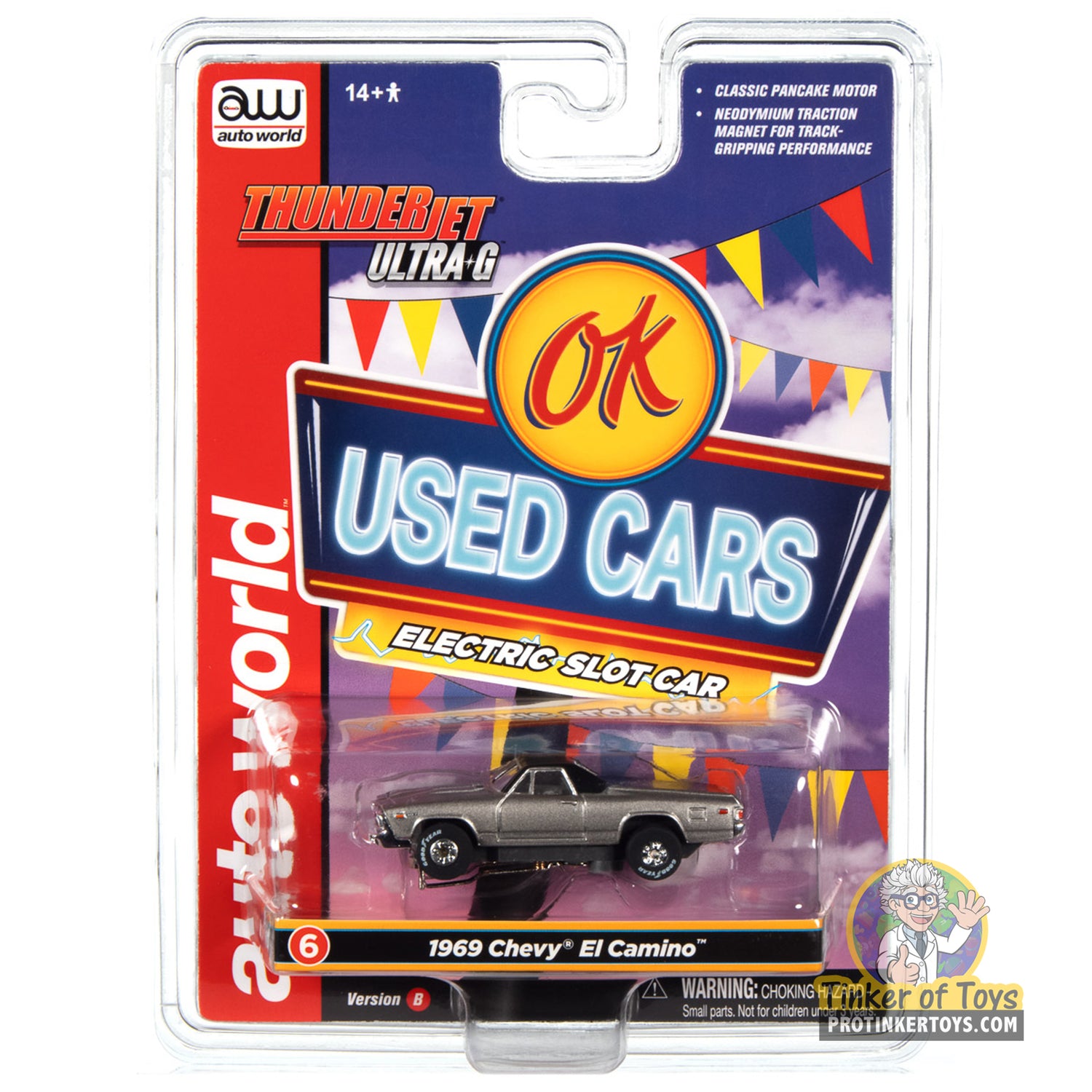 Thunderjet OK Used Cars 1969 Chevrolet El Camino (Silver) 6B | SC390 | Auto World