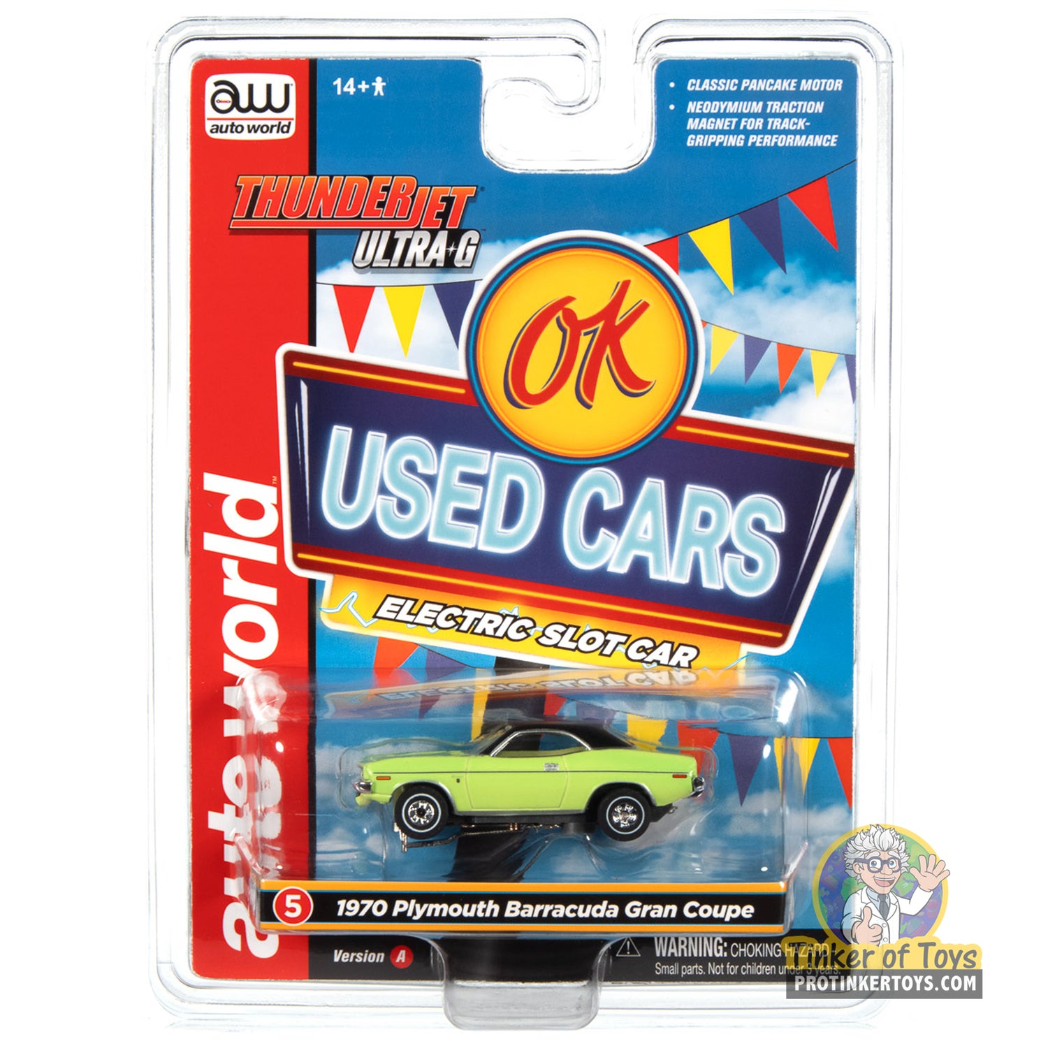 Thunderjet OK Used Cars 1970 Plymouth Barracuda Gran Coupe (Green) 5A | SC390 | Auto World