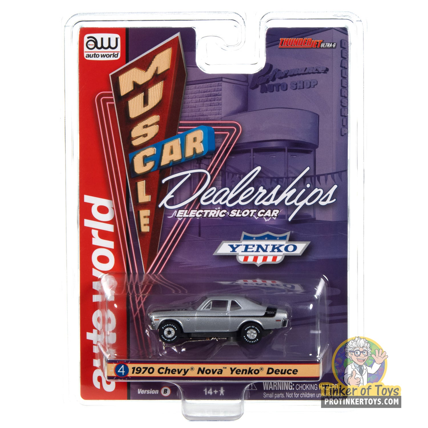 Thunderjet Yenko 1970 Chevrolet Nova (Silver) 4B | SC394 | Auto World