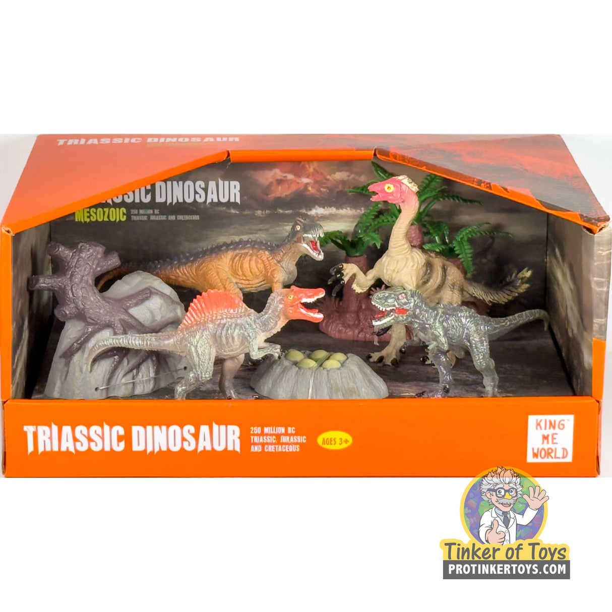 Triassic Dinosaur Figure Set (7 Pieces) | IMX17238 | King Me World