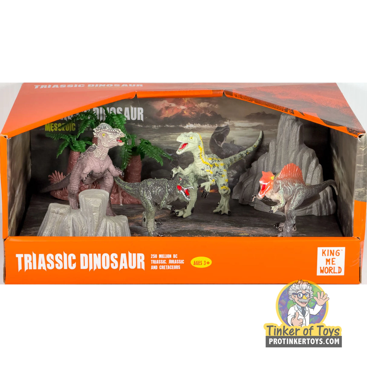 Triassic Dinosaur Figure Set (7 Pieces) | IMX17239 | King Me World
