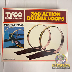 Tyco 360° action double loop track set for electric racing for 8778
