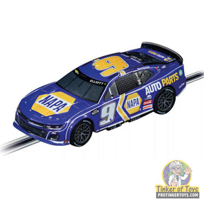 Blue NASCAR Camaro toy car, Hendrick Motorsports Chase Elliott No. 9 for Carrera Go!!! 20064267