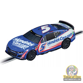 Blue race car replica of Kyle Larson's No. 5 NASCAR Camaro for Carrera Go!!! 20064273