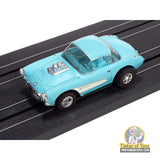 Xtraction 1957 Chevy Corvette Convertible (Gloss Teal and Cream) 2B | SC417 | Auto World