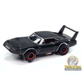 Dark grey 1969 Dodge Daytona slot car model for Auto World SC412