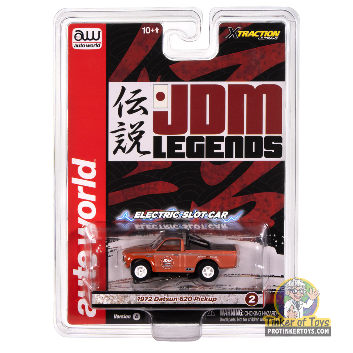 Xtraction 1972 Datsun 620 Pickup Truck JDM Legends (Rusty Red) 2A | SC418 | Auto World