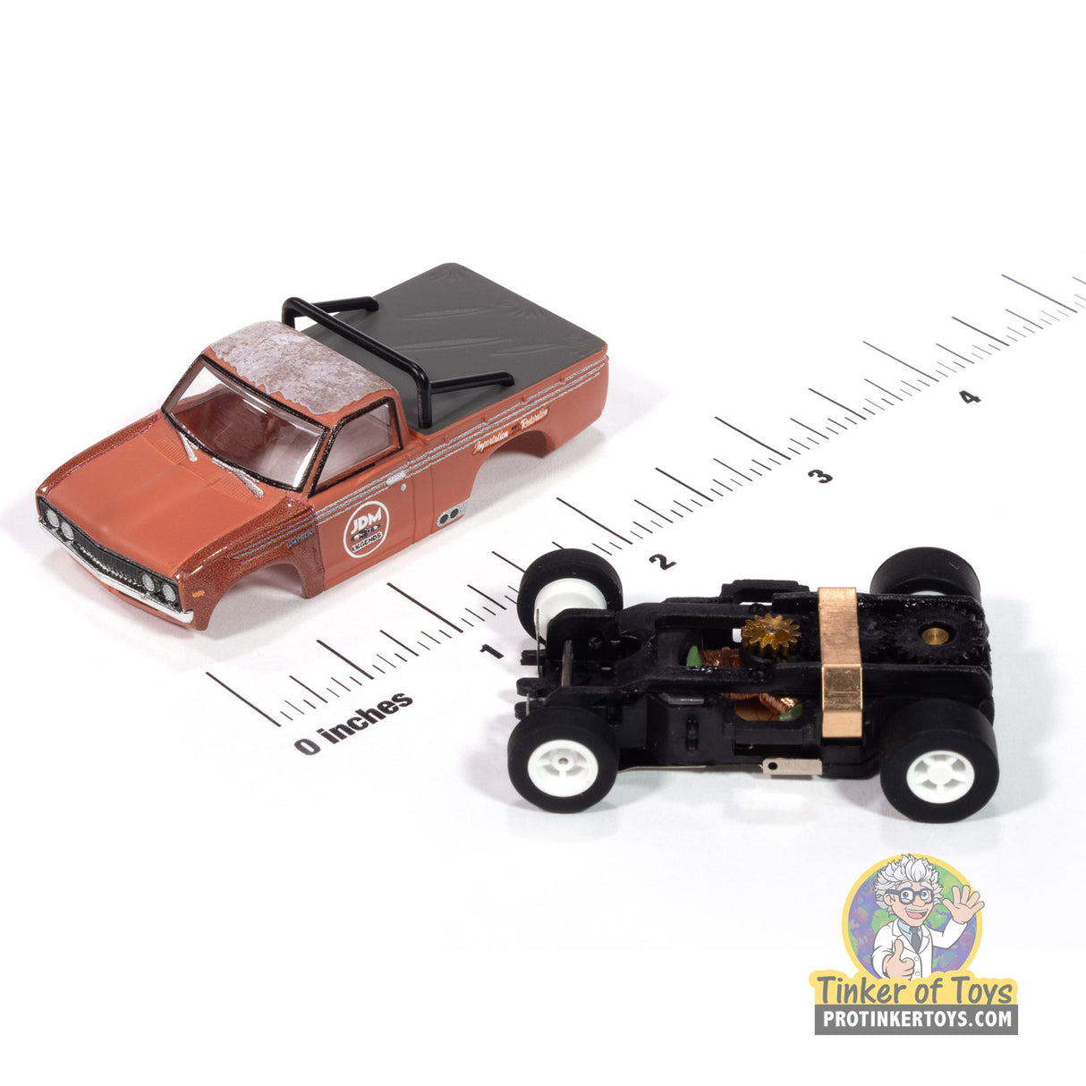 Xtraction 1972 Datsun 620 Pickup Truck JDM Legends (Rusty Red) 2A | SC418 | Auto World