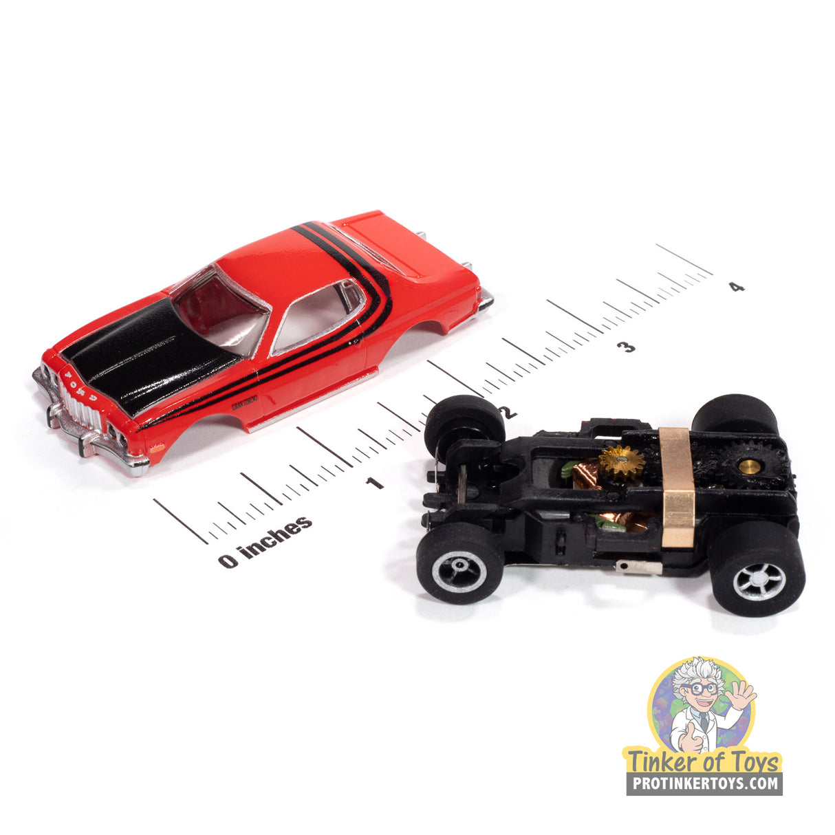 Xtraction 1976 Ford Torino (Gloss Red & Gloss Black) 4A | SC417 | Auto World