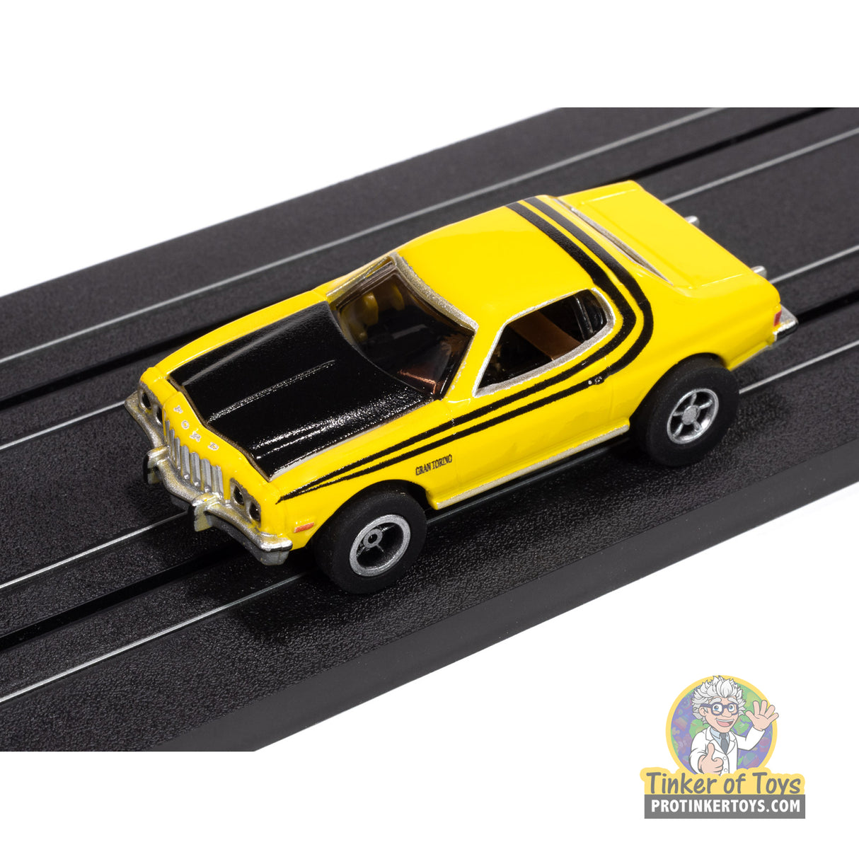 Xtraction 1976 Ford Torino (Gloss Yellow & Gloss Black) 4B | SC417 | Auto World