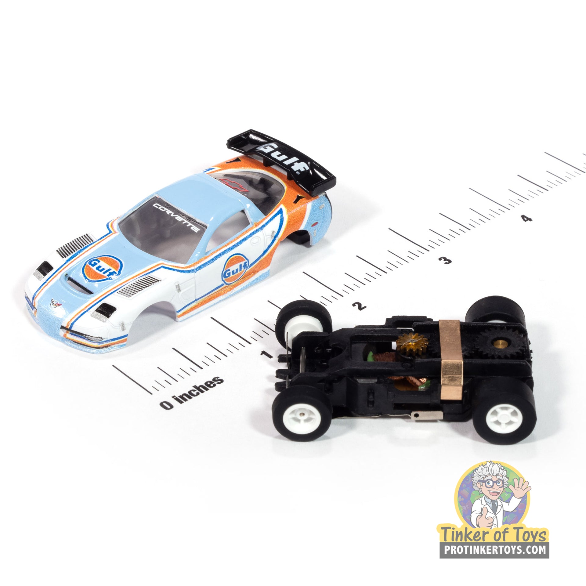 Xtraction 2004 Chevy Corvette C5R Gulf (White & Blue) 4A | SC418