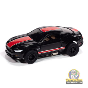 Black and red 2015 Ford Mustang GT toy car for Auto World SC410