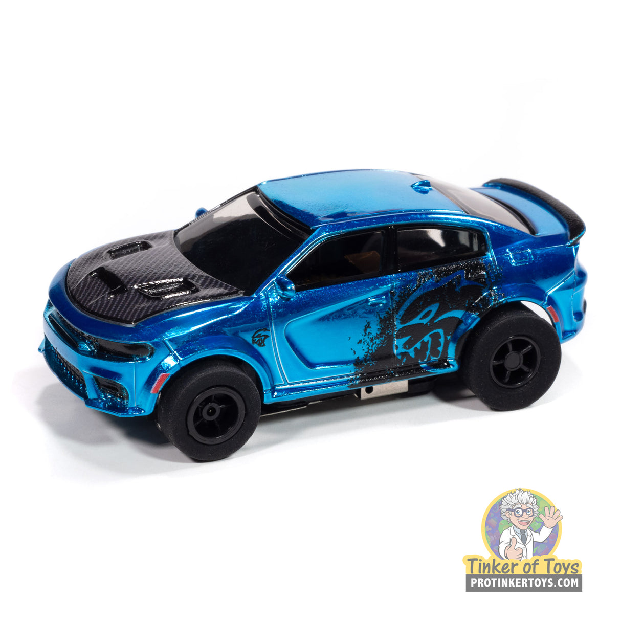 Xtraction 2021 Dodge Charger Hellcat Redeye (Chrome Blue & Gloss Black) 3B | SC417 | Auto World