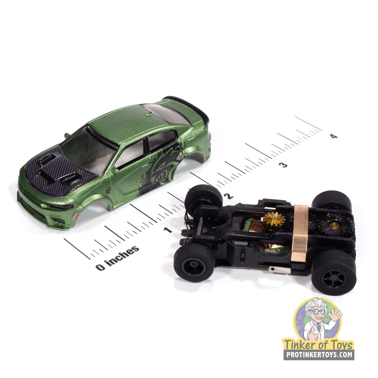 Xtraction 2021 Dodge Charger SRT Hellcat Redeye (Flat Green & Gloss Black) 3A | SC417 | Auto World