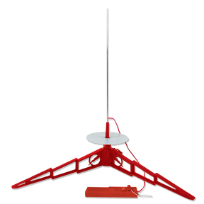 Red launch pad and controller for model rocket launching for Estes EST2222