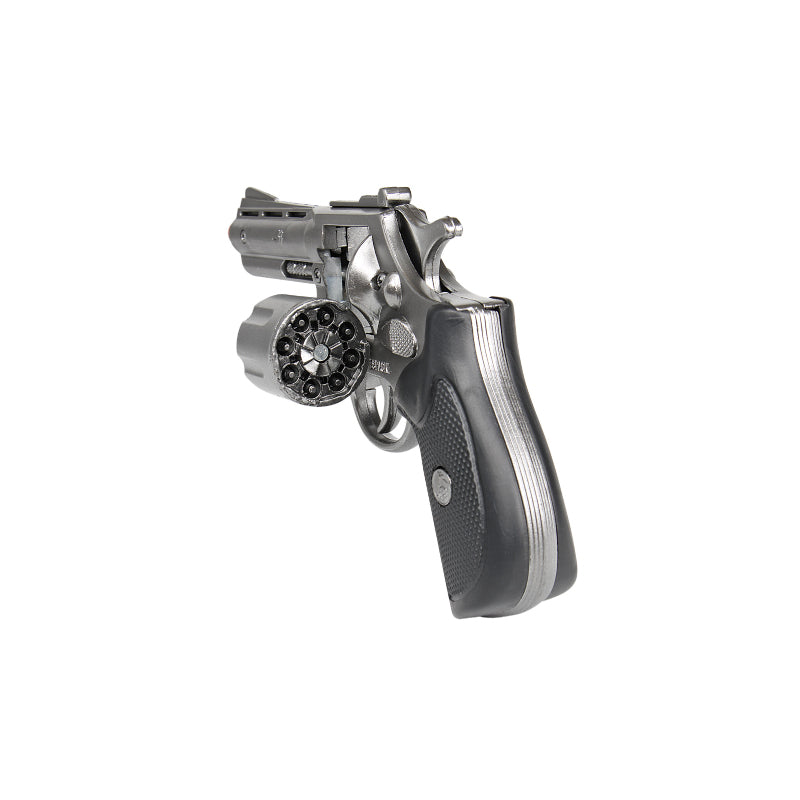 Police 357 Magnum 8-Shot Toy Cap Gun - Chrome Finish | 33/0 | Gonher