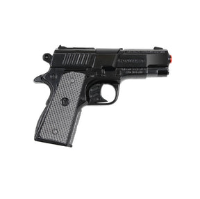 Black replica 9mm Beretta-style cap gun with textured grip for Gonher 46/6