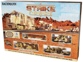 Train set featuring multiple locomotives and cars in a desert landscape for Bachmann 752
