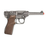 Police Luger Pistol 8-Shot - Black or Silver | 124 | 0124 | Gonher