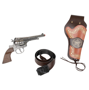 Toy revolver, belt, and holster set for play for Gonher 149/0