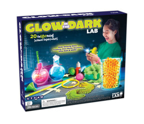 Science kit box with glowing slime and experiments for kids for Smart Lab 00140
