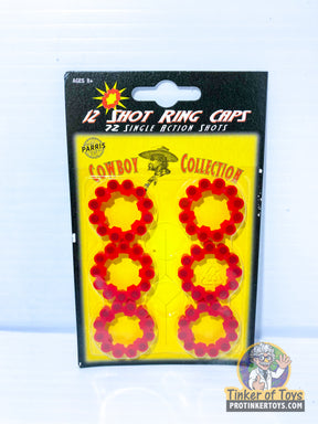 Pack of 12 shot ring caps for single action toy guns for Parry Toys 914