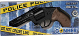 Police Colt Python Style Zombie Toy Cap Revolver - Silver or Black | 123 | Gonher