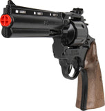 Police Colt Python Style Zombie Toy Cap Revolver - Silver or Black | 123 | Gonher