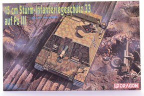 German 15cm Strum-Infanteriegeschütz 33 model on Pz III tank for Dragon Model 6042