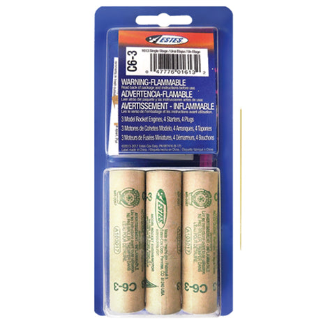 C6-3 Standard Engine (3) | EST1613 | Estes-Estes-[variant_title]-ProTinkerToys