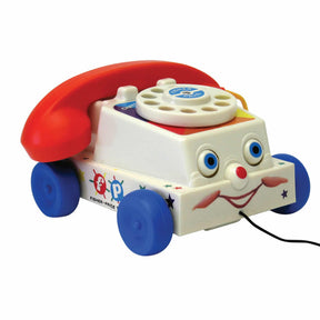 Toy toy phone toy with red handset and wheels for Schylling 1694