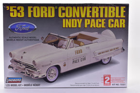 1953 Ford convertible race car model kit box art for Lindberg 72321