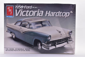1956 Ford Victoria Hardtop model kit box art showing the assembled car for AMT 6547