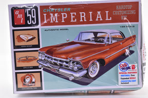 1959 Chrysler Imperial hardtop model kit box art for Amt Model AMT1136