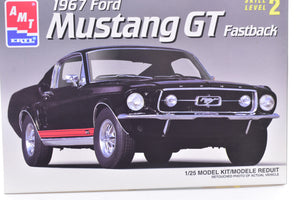 1967 Mustang GT Fastback 1:25 Scale Model Kit | 6631 | AMT Ertl