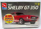 1967 Shelby GT-350 model kit box art with car graphic for AMT ERTL Models 6633