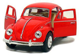 1967 Volkwagen Classical Beetle | 5057D | Kinsmart-Toy Wonders-Red-ProTinkerToys