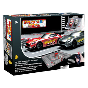 Toy car racing set with track and remote controls for building fun for Jupiter Creations 20003