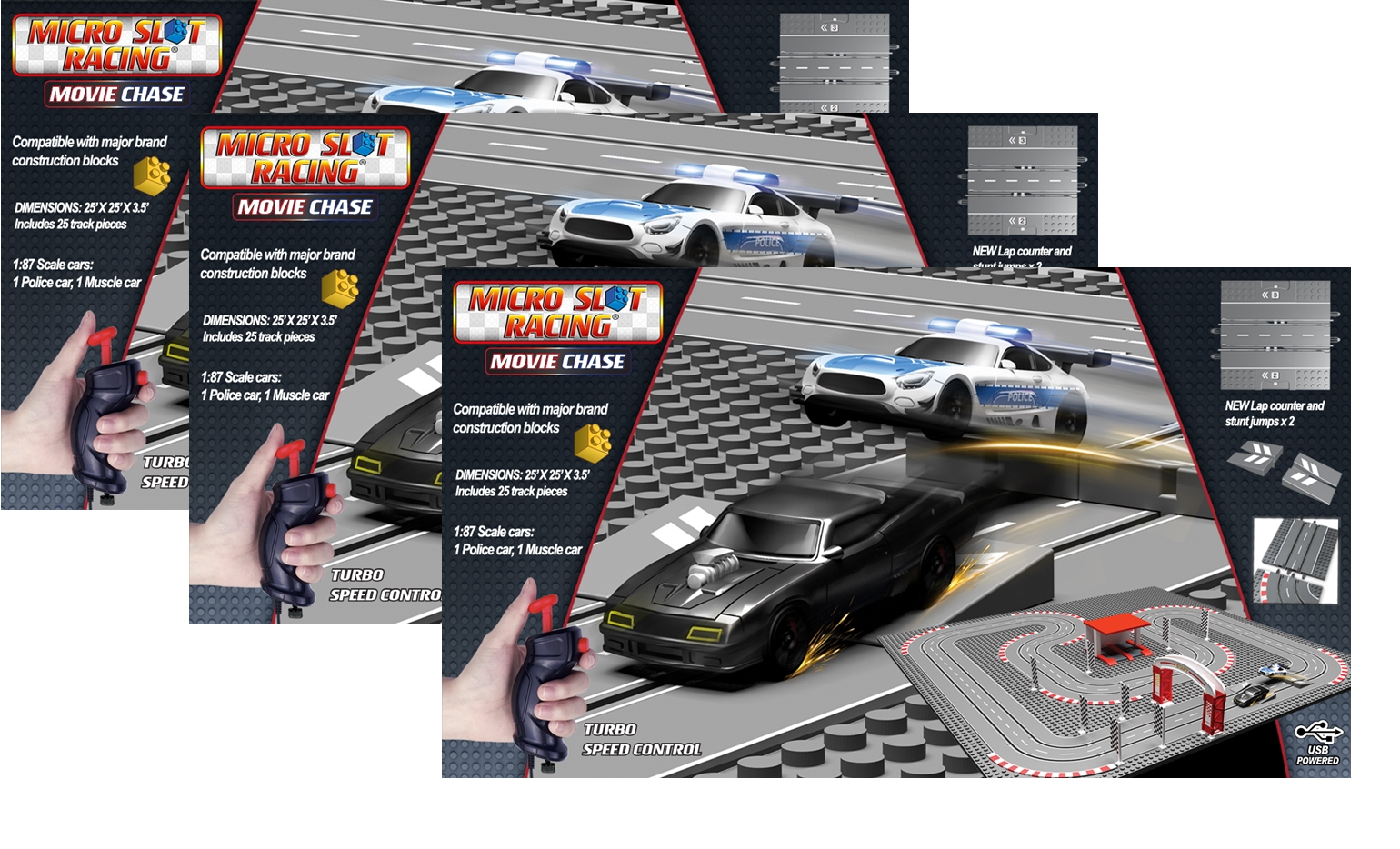 Micro Slot Racing Movie Chase | 20004 | Jupiter Creations