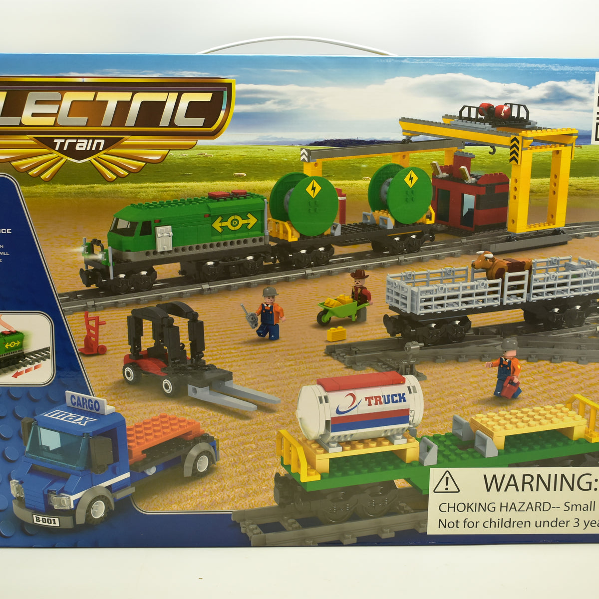 Model Freight Train Set Diesel Freight Train w/ Crane and Accessories | AUS25121 | Electric Tr ...