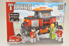Toy set featuring a train and several action figures for play for Railroad Conveyance Trains AUS25415